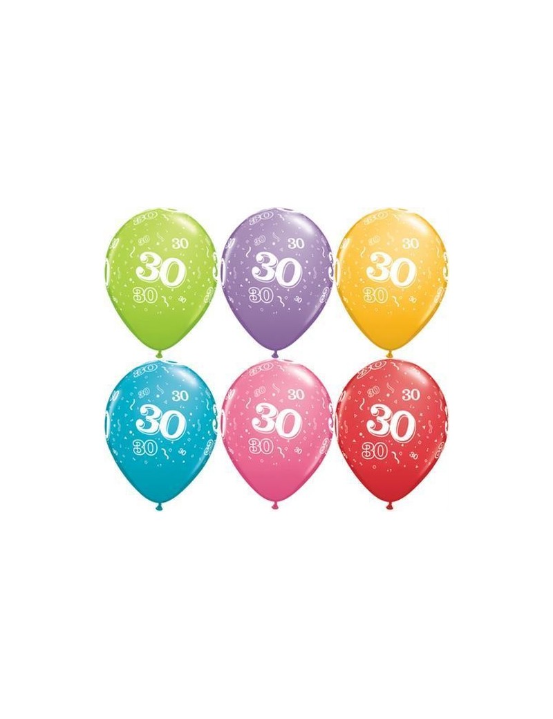 Palloncini Numero 30 Multicolor