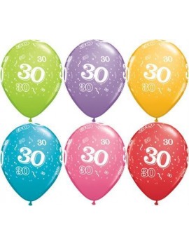 Palloncini Numero 30 Multicolor