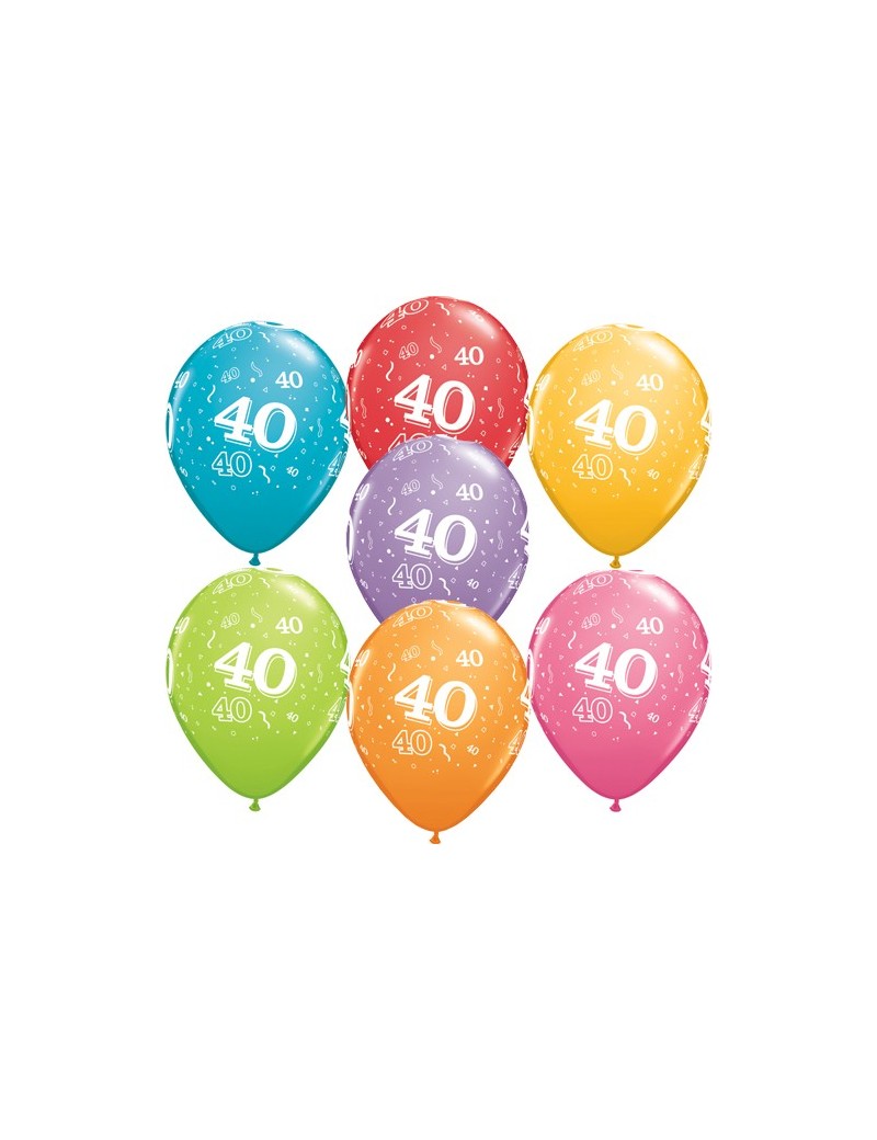 Palloncini Numero 40 Multicolor
