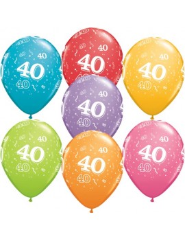 Palloncini Numero 40 Multicolor