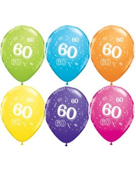 Palloncini Numero 60 Multicolor
