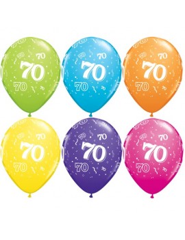 Palloncini Numero 70 Multicolor