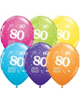 Palloncini Numero 80 Multicolor