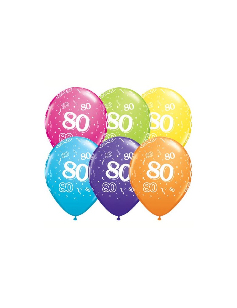 Palloncini Numero 80 Multicolor